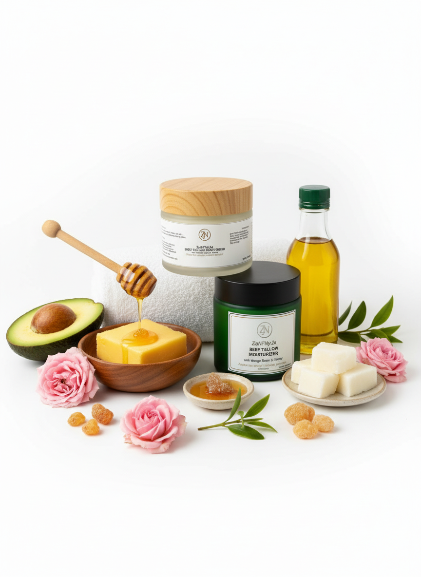 Spa Setting with Ingredients